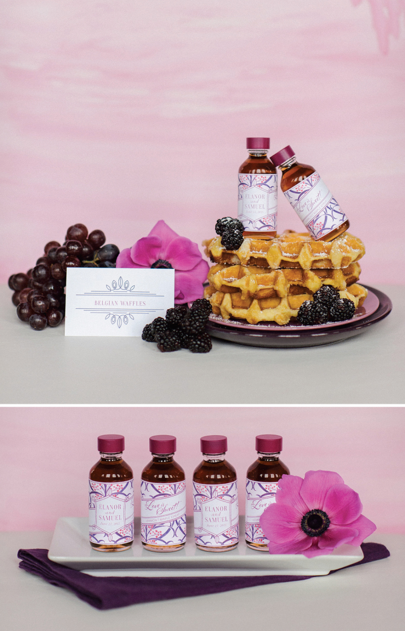 Radiant Orchid Maple Syrup Favor | Coral Pheasant